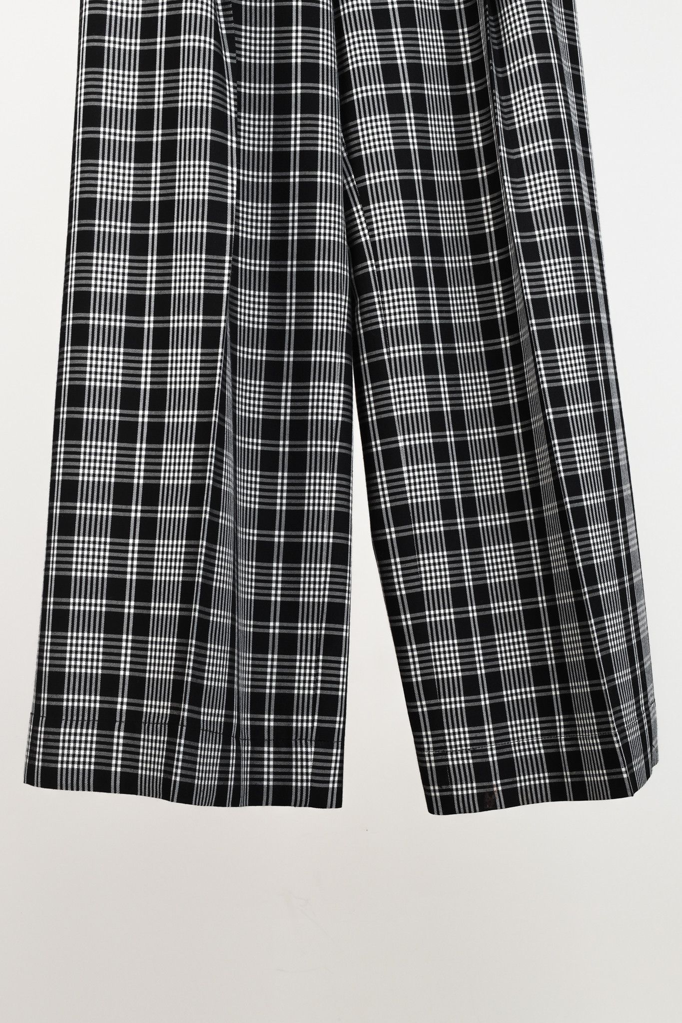 Max Mara Max Mara Weekend Black White Plaid Wide Leg Pant Size 34" / US 12 / IT 48 - 6 Thumbnail