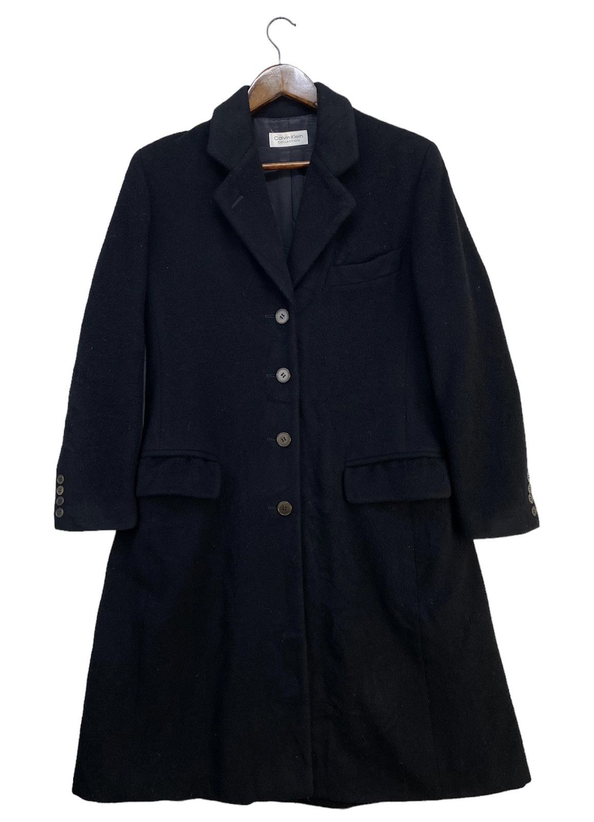 Calvin Klein Calvin Klein Collection Wool Trench Coat Size S / US 4 / IT 40 - 1 Thumbnail