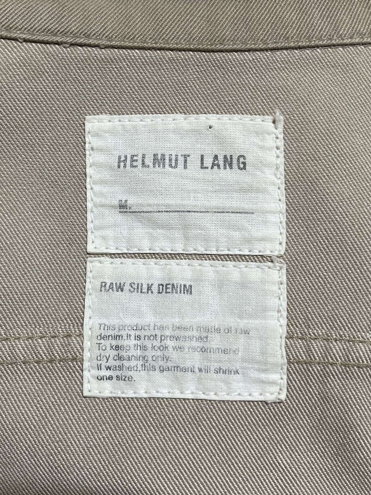Helmut Lang Helmut Lang Raw Silk Denim Jacket 40 Size US XXS / EU 40 - 16 Thumbnail