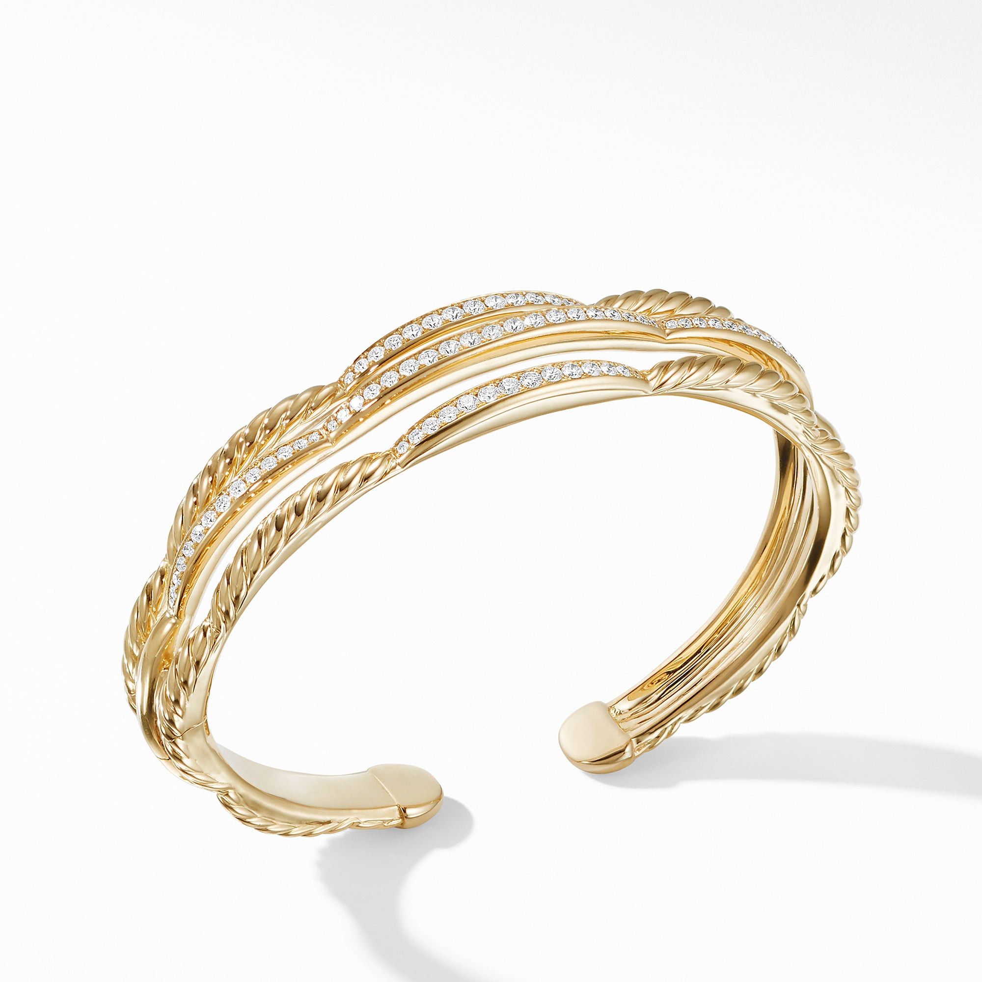 David Yurman o1w1db10325 B14453D Bracelet in 18K Gold with Diamonds Size ONE SIZE - 1 Preview