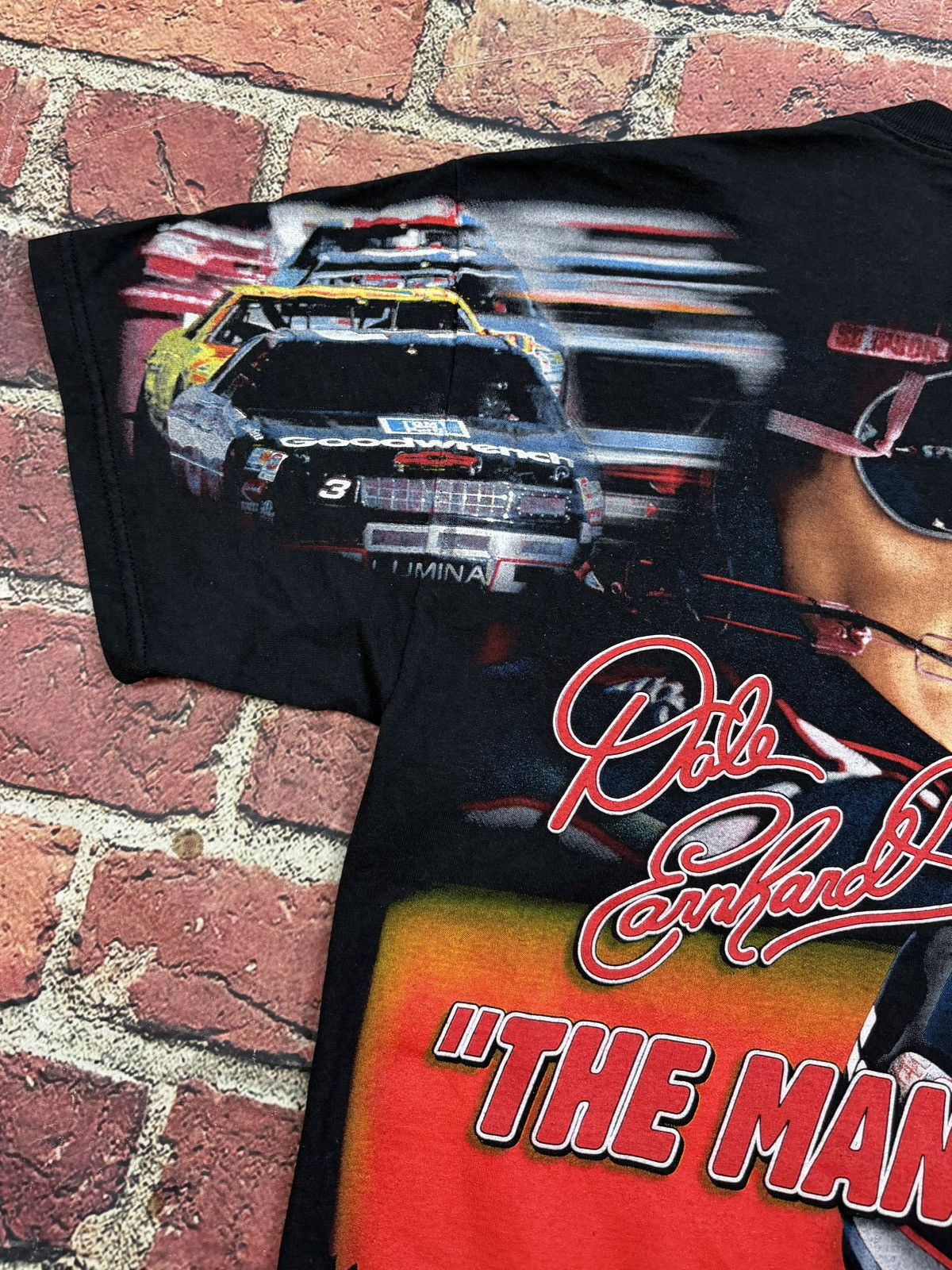 Chase Authentics Vintage Dale Earnhardt Tee Evolution Of The Man AOP Nascar Size US L / EU 52-54 / 3 - 8 Thumbnail
