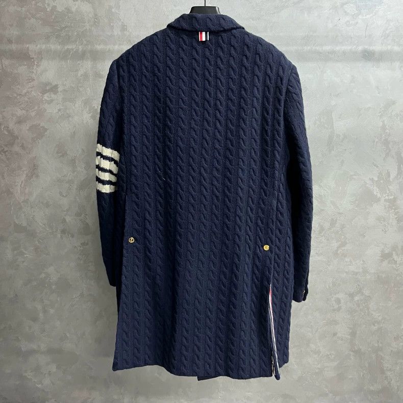 Thom Browne Thom browne Blue stitching material striped pattern logo co Size US XXL / EU 58 / 5 - 7 Thumbnail