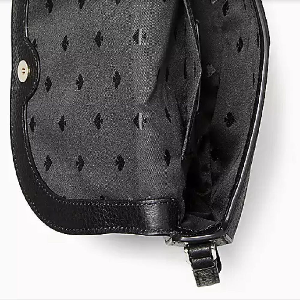 Kate Spade Kate Spade Leila leather black mini flap crossbody bag. NWT Size ONE SIZE - 4 Thumbnail