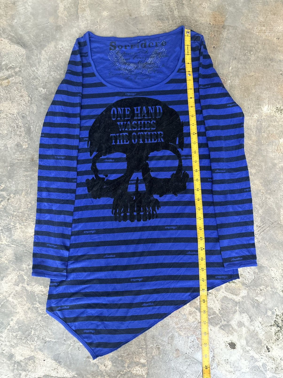 Hysteric Glamour × If Six Was Nine × Japanese Brand Y2k Sorridere Stripe Skull Ifsixwasnine Punk Style Longsleve Size ONE SIZE - 10 Thumbnail