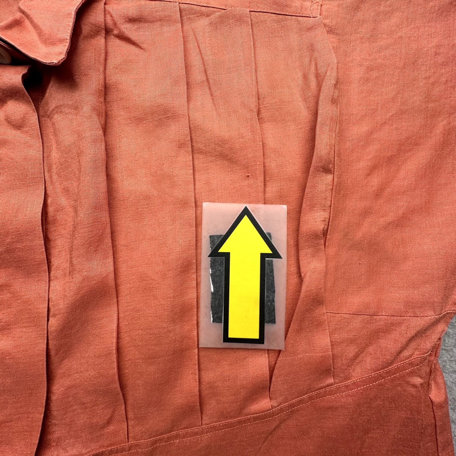 Marc O'Polo Vintage Marc O'Polo 100% Linen Button Shirt Womens L Orange Size L / US 10 / IT 46 - 9 Thumbnail