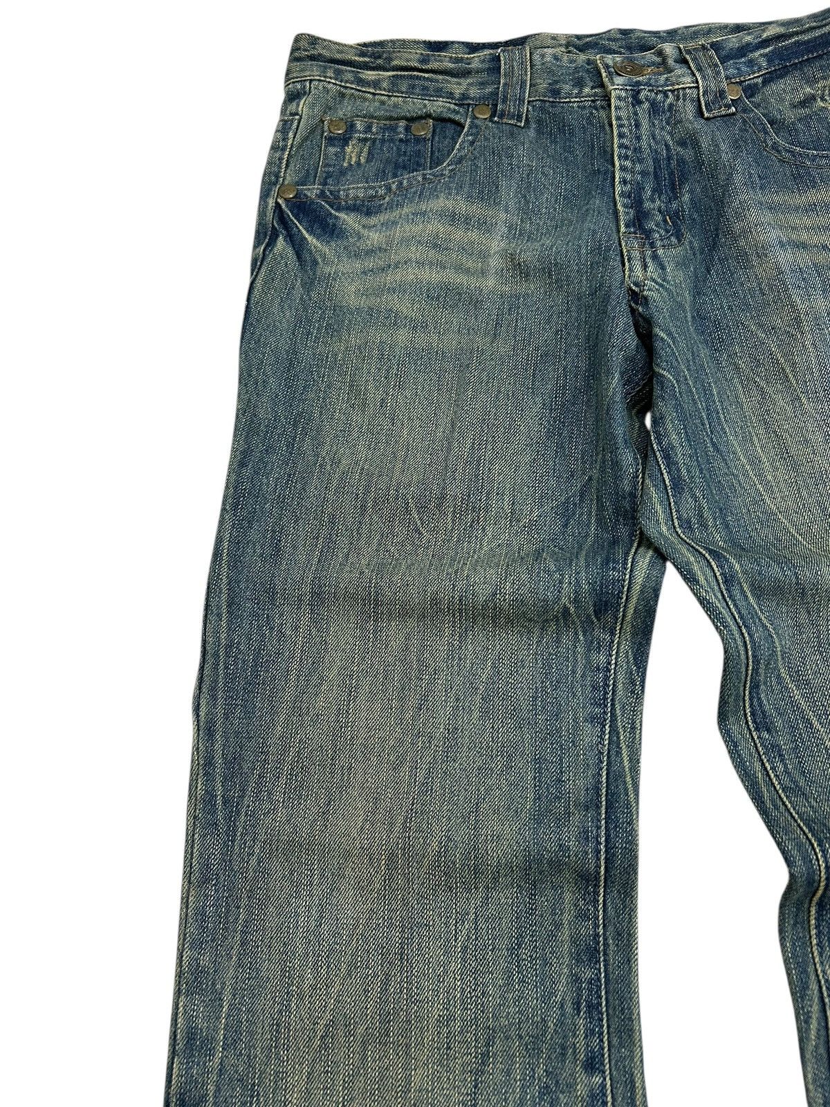 Hysteric Glamour × Japanese Brand × Le Grande Bleu (L.G.B.) Japanese Brand Jean Washed Blue Way Jean Zigzag Boro Pcoket Size US 31 - 9 Thumbnail