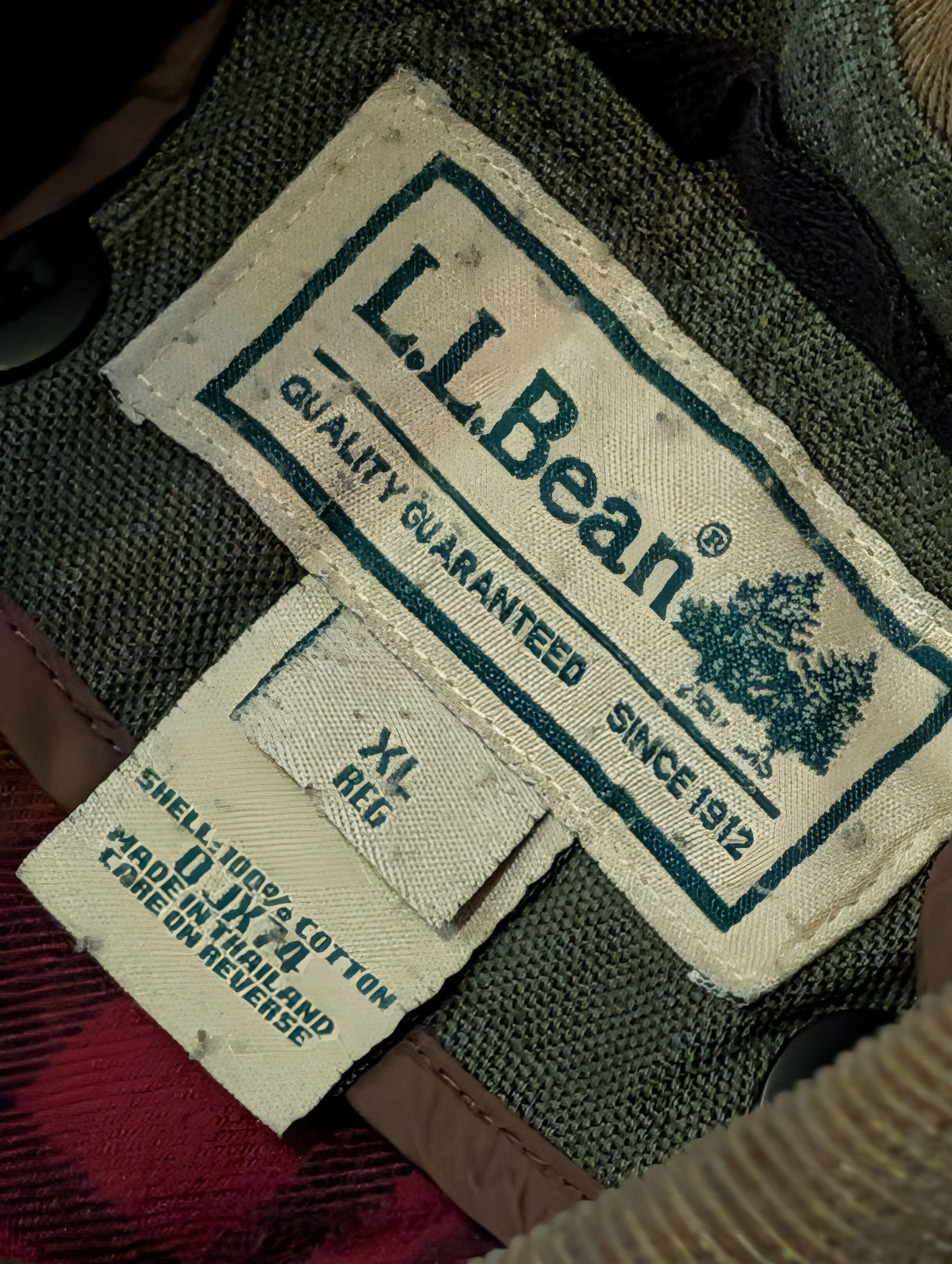 L.L. Bean Vtg L.L. Bean Field Coat Hunting Jacket Corduroy Trim Size US XL / EU 56 / 4 - 2 Thumbnail