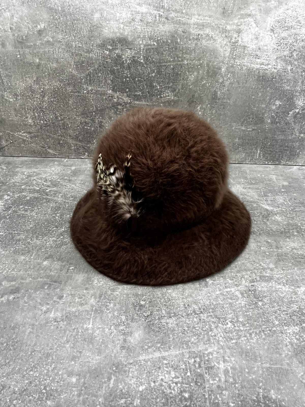 Kangol Vintage mohair bucket panama angora fur faux hat Size ONE SIZE - 4 Thumbnail