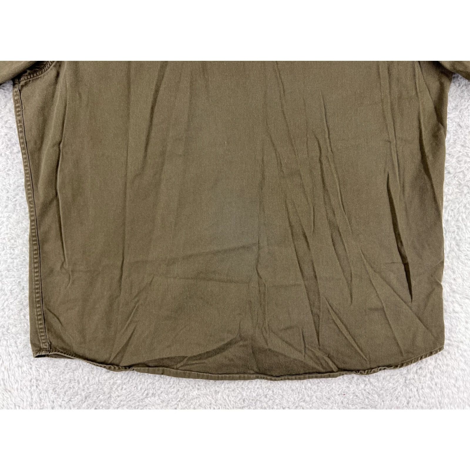 Vintage Gibson Shirt Mens Button-Up Twill Green 100% Cotton Casual, Workwear, Travel Short Sleeve Pockets Button-Down XL Size US XL / EU 56 / 4 - 7 Thumbnail