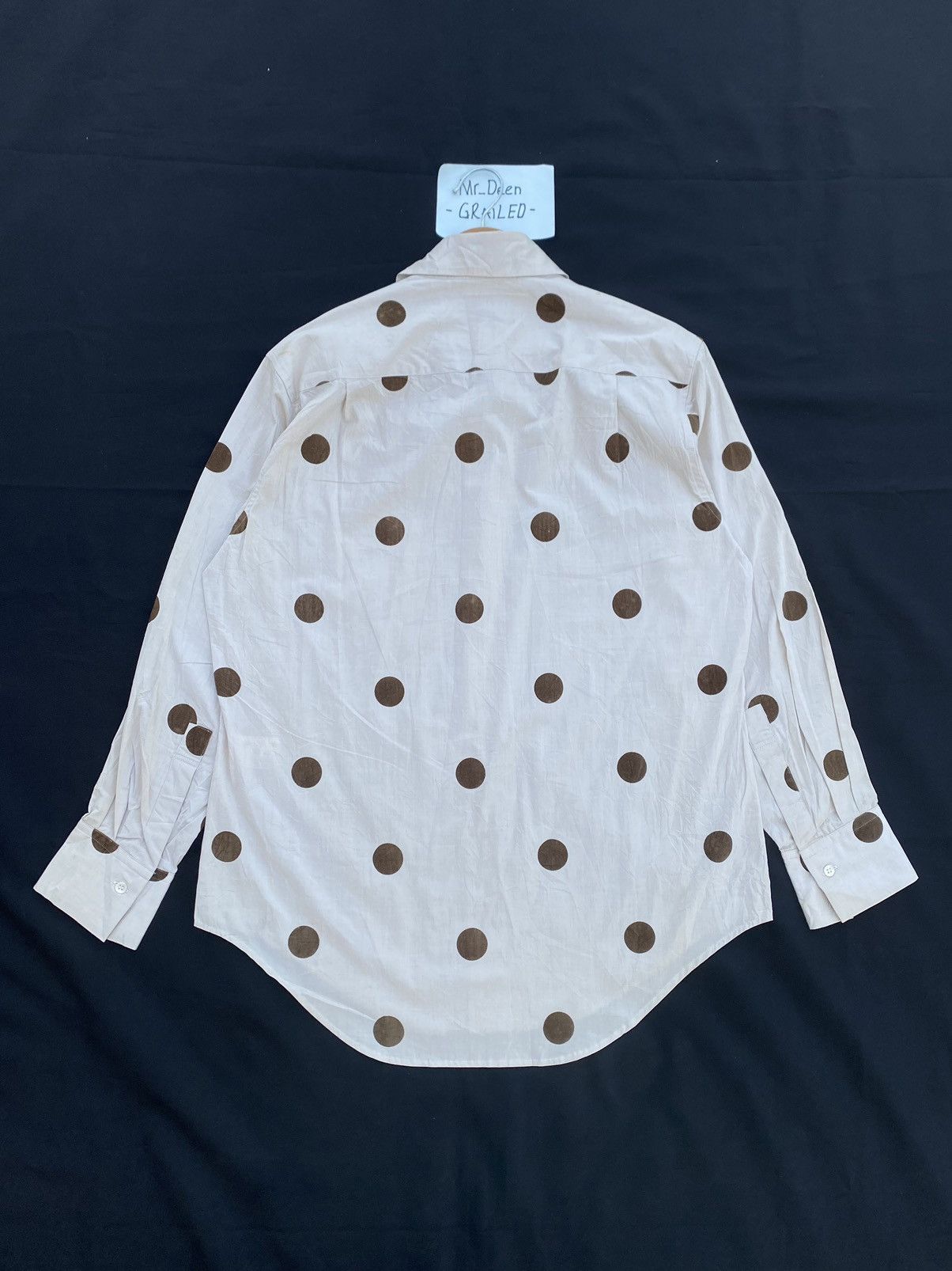 ARCHIVE 90'S YOHJI YAMAMOTO Y'S POLKA DOT BUTTON SHIRT