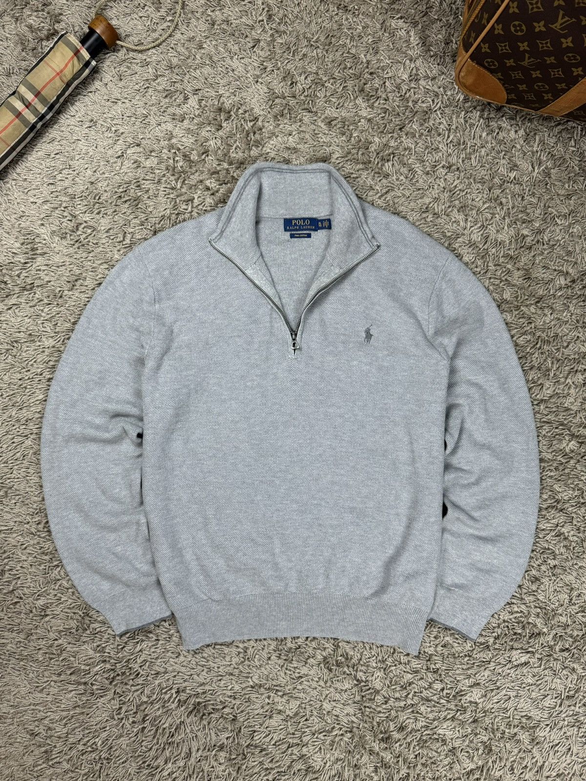 Polo Ralph Lauren 1/4 zip sweatshirt Polo Ralph Lauren original old money item Size US XL / EU 56 / 4 - 1 Thumbnail