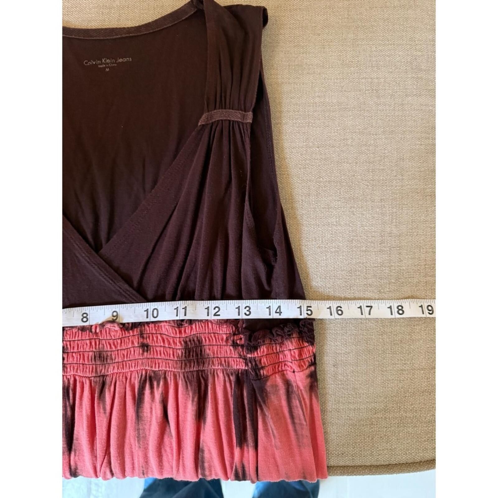 Other Calvin Klein Jeans Pink Brown Tie Dye Mini Dress M Size M / US 6-8 / IT 42-44 - 4 Thumbnail