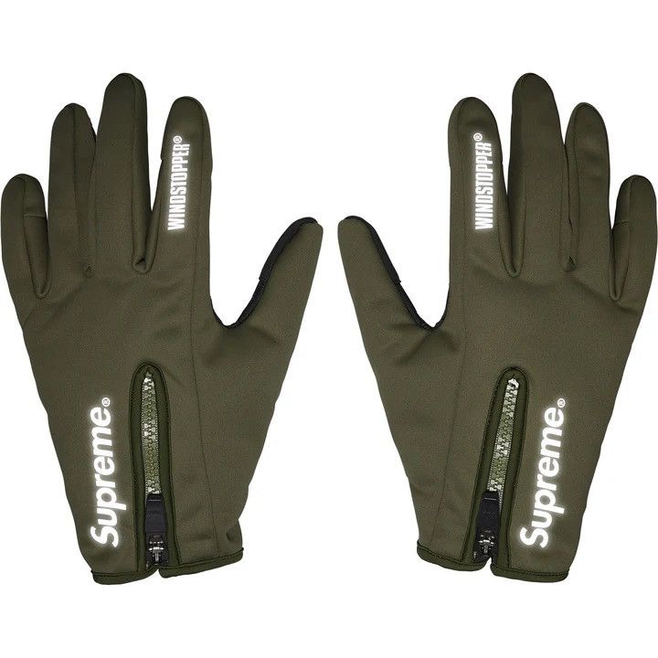 Supreme Supreme WINDSTOPPER Zip Gloves Size ONE SIZE - 2 Thumbnail