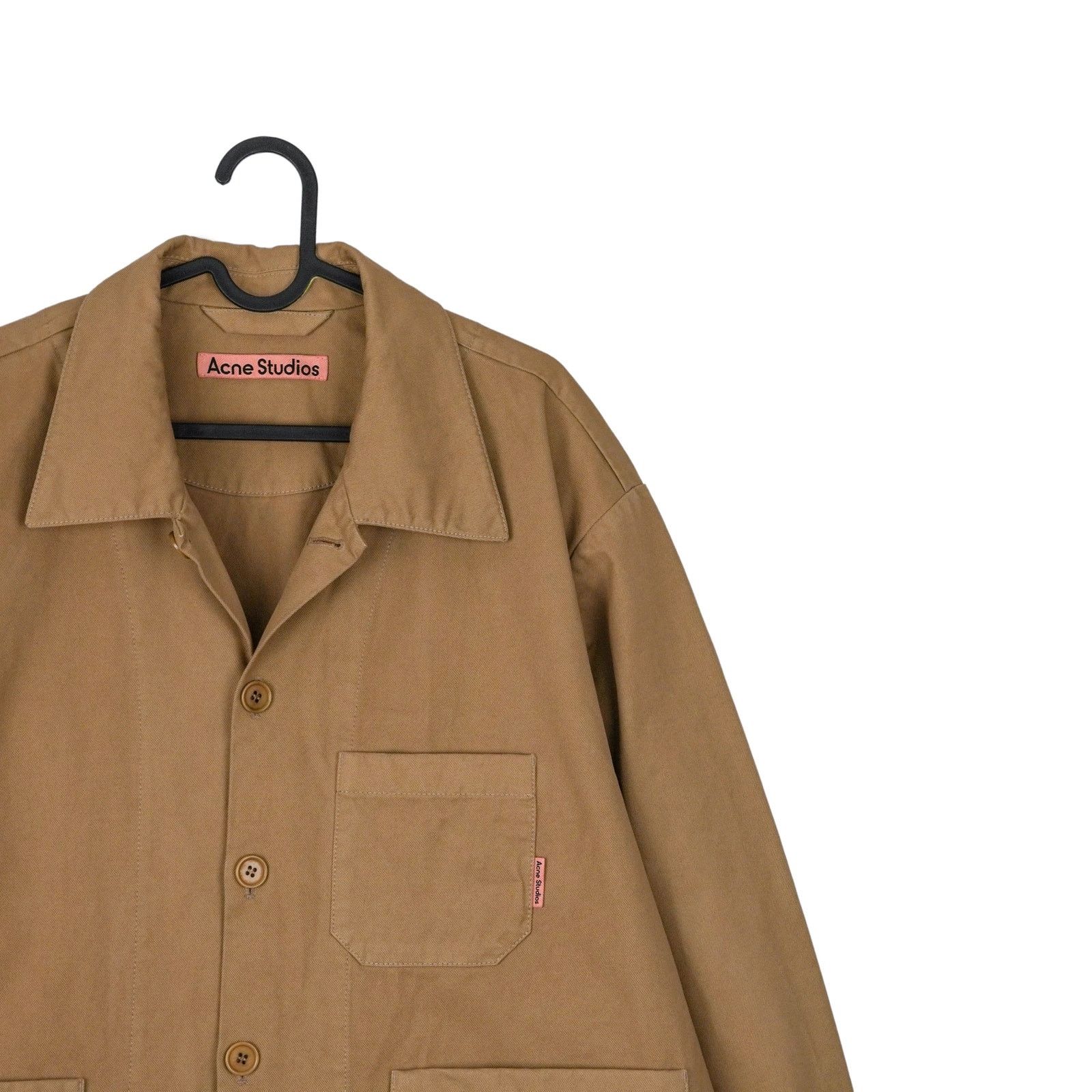 Acne Studios Acne Studios Brown Utility Workwear Patch Logo Chore Jacket Size US M / EU 48-50 / 2 - 3 Thumbnail