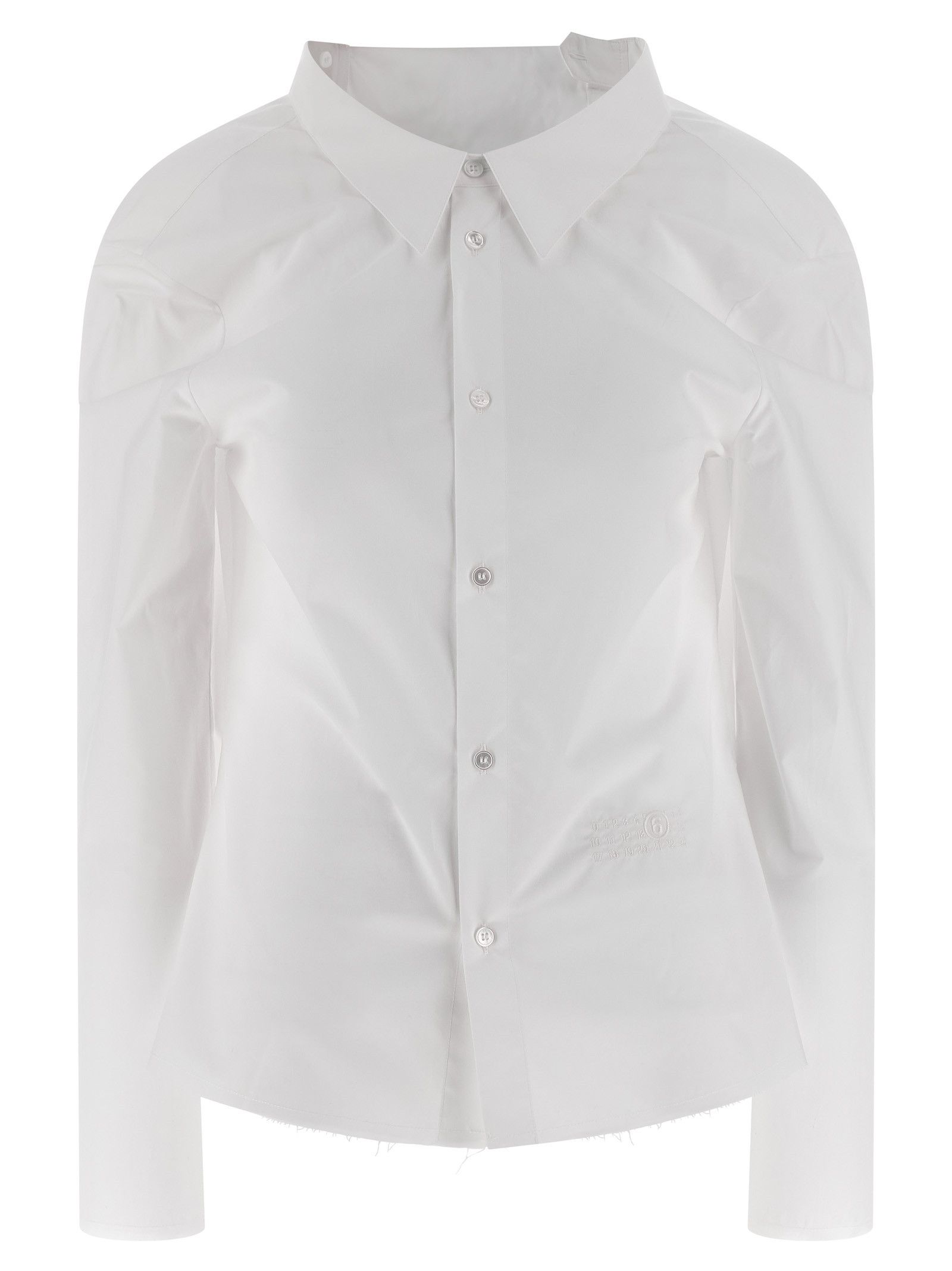 Maison Margiela 'Numeric Signature Mm6' Embroidered Shirt Size M / US 6-8 / IT 42-44 - 1 Thumbnail