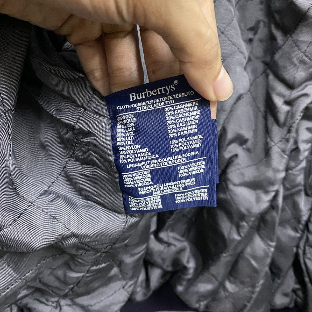 Burberry 🔥Burberrys Wool Spell Out Bomber Jacket LIKE NEW🔥 Size US L / EU 52-54 / 3 - 20 Thumbnail