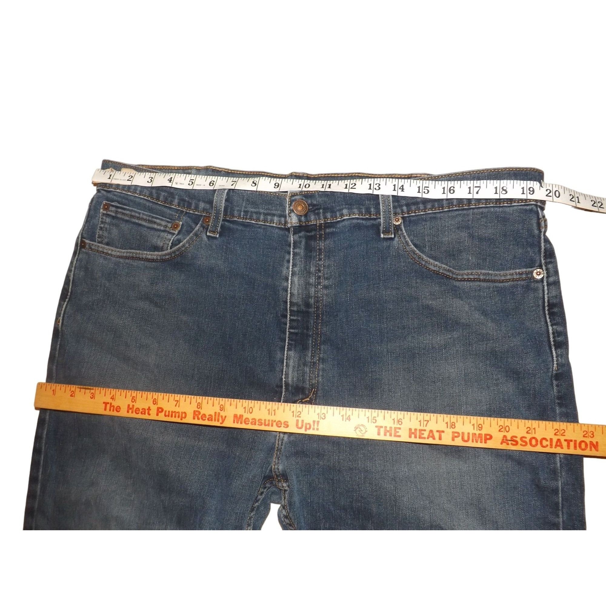 Levi's Levi's 505 Jeans Men Sz 40X30 Blue Denim Straight Leg Regula Size US 40 / EU 56 - 4 Thumbnail