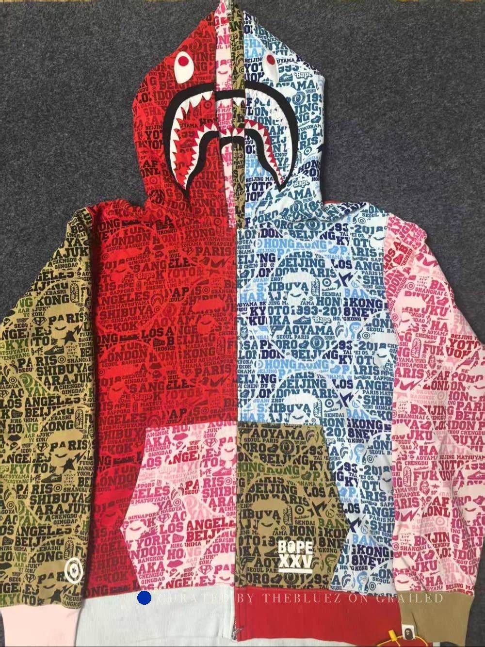 Bape Colorful 25th Anniversary Multi Print Hoodie Size US XXL / EU 58 / 5 - 1 Thumbnail