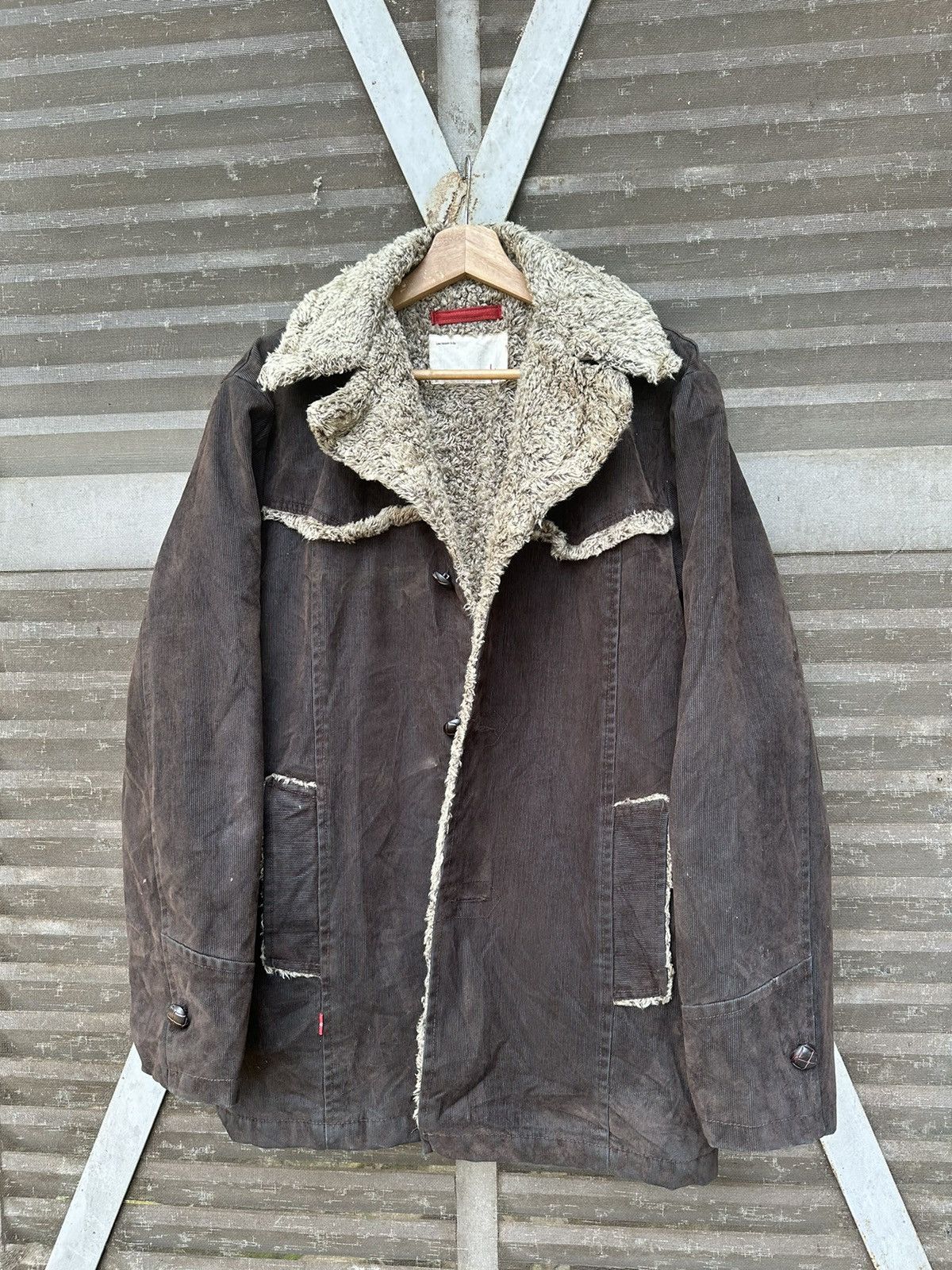 Levi's 👹Vintage Levis Brown Corduroy Fleece Lined Jacket Size US XL / EU 56 / 4 - 11 Thumbnail