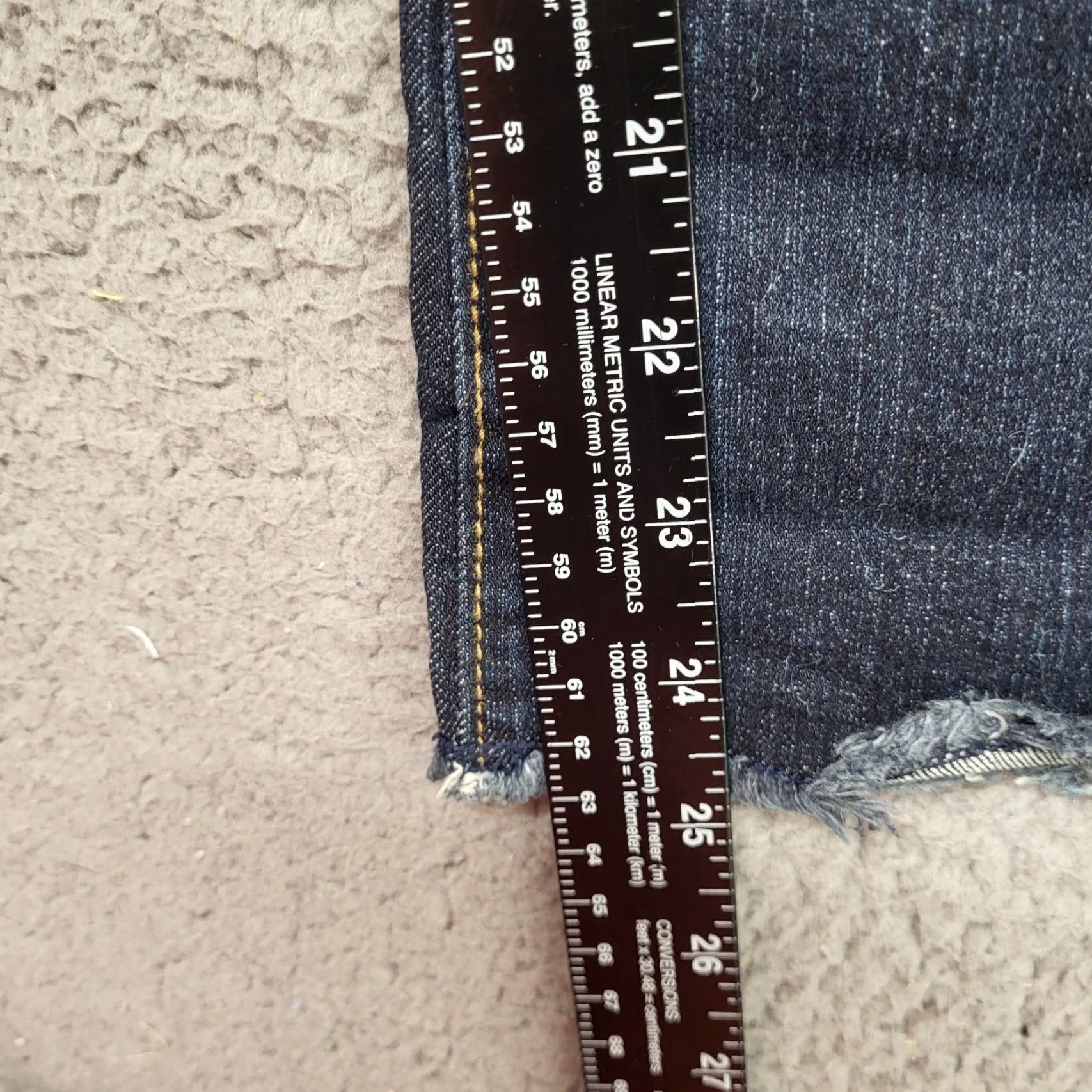 Vintage NOBO No Boundaries Jeans Women Size 15 Distressed Crop Flare High Rise Raw Hem Size 36" / US 14 / IT 50 - 7 Thumbnail