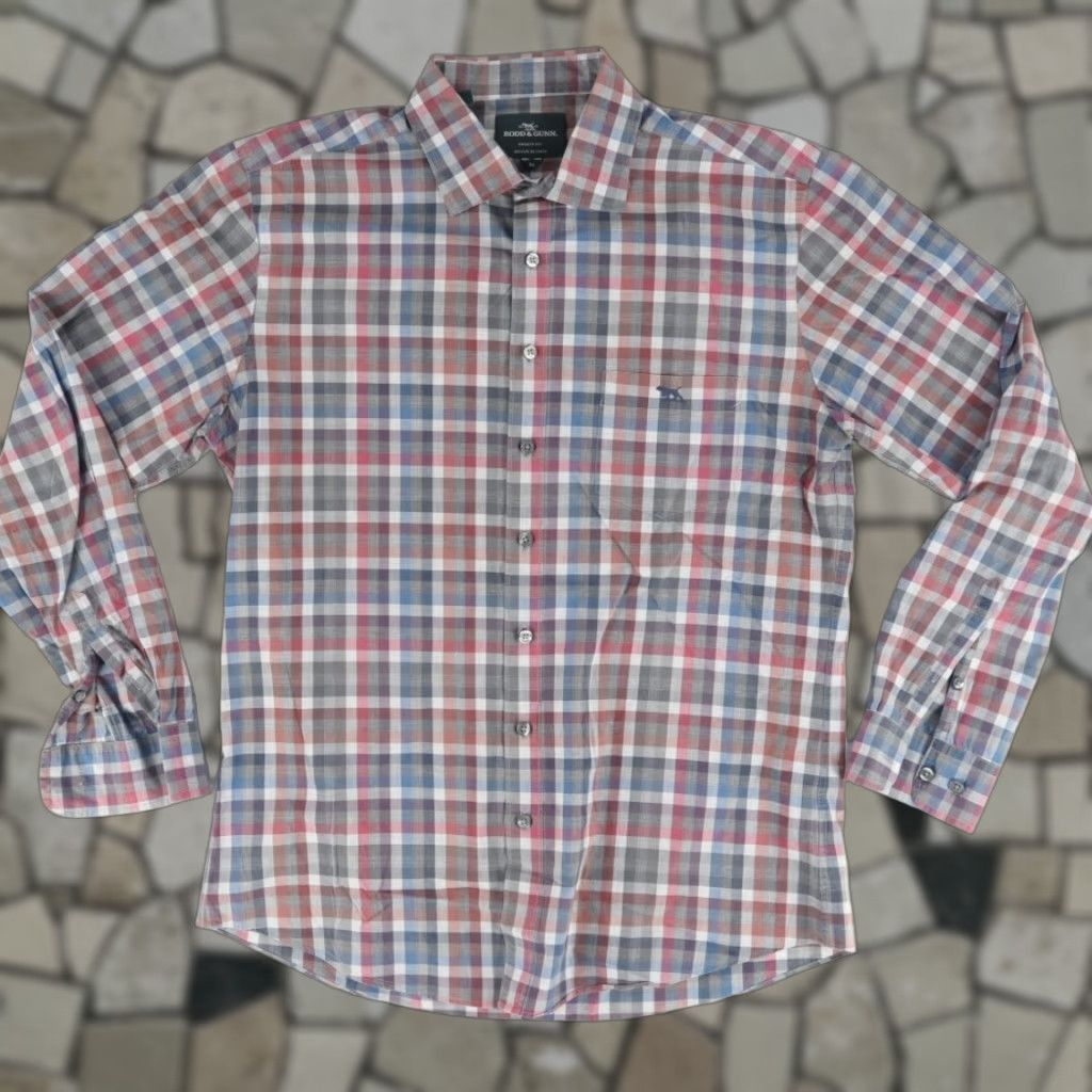 Rodd & Gunn Rodd & Gunn Shirt PLAID Long Sleeve Button Up XL Men’s Fine Cotton Slim Fit Size US XL / EU 56 / 4 - 1 Thumbnail