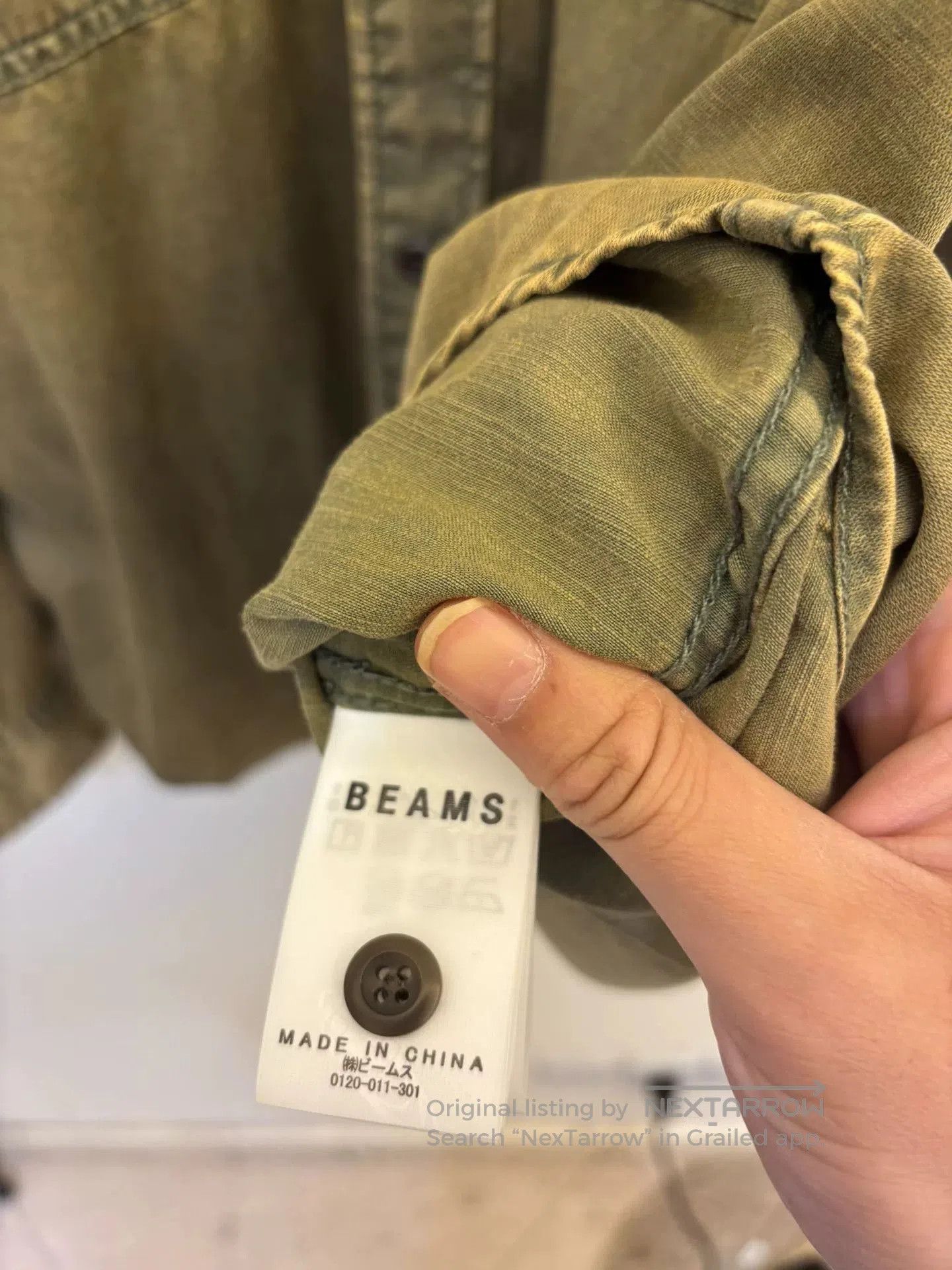 Beams Japan Beams 25SS Acetate Washed Shirt. Size US L / EU 52-54 / 3 - 7 Thumbnail