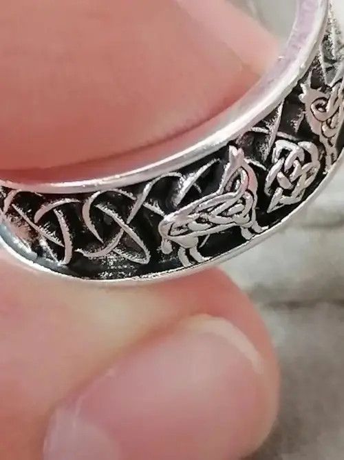 Japanese Brand Viking Nordic Mythology Giant Wolf Rings (size 6-13) Size ONE SIZE - 2 Thumbnail