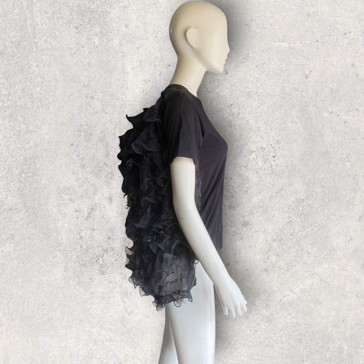 Comme des Garcons SS19 Back Ruffle Appliqué Layer T Shirt Size S / US 4 / IT 40 - 6 Thumbnail