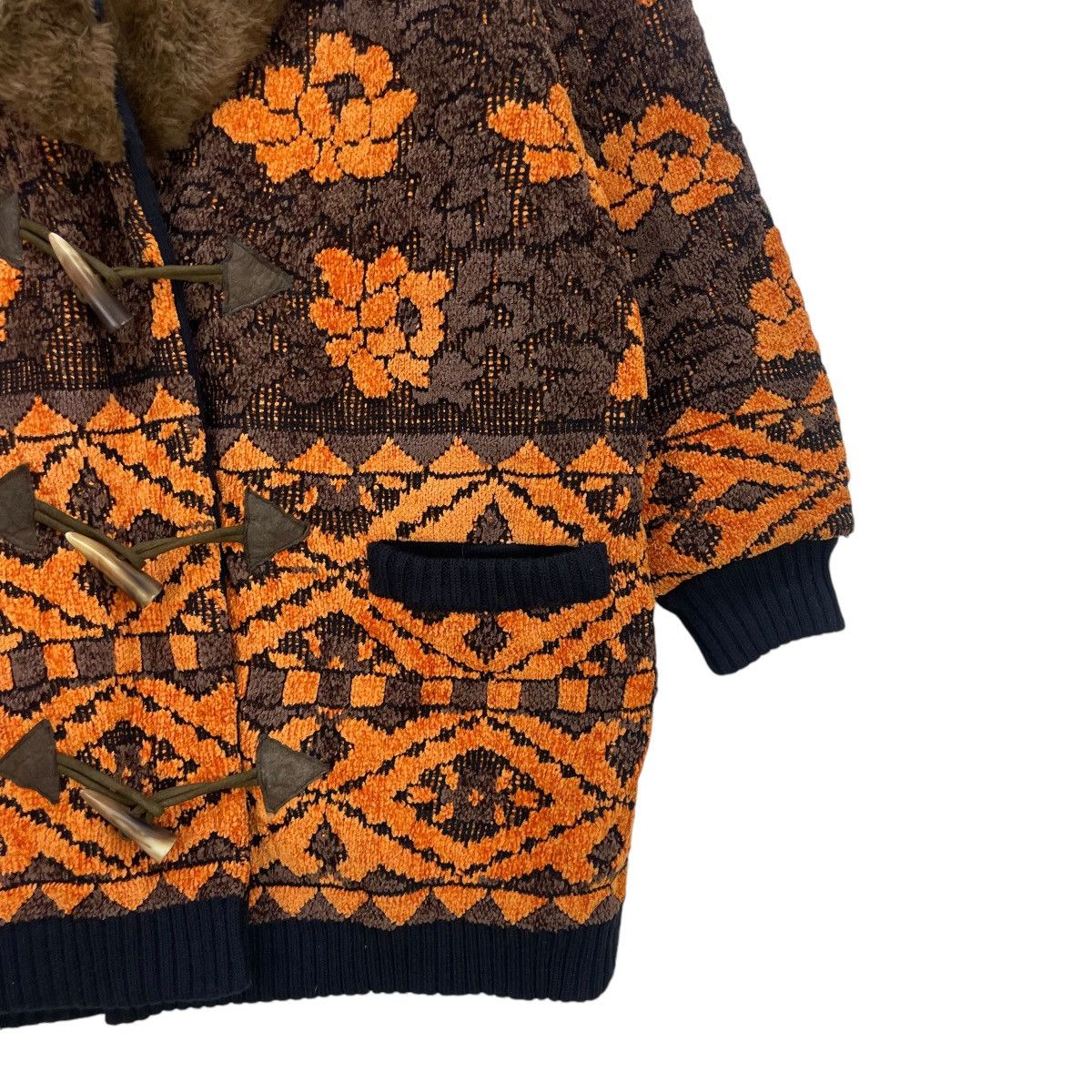 Designer × Japanese Brand L Vintage Japanese Brand Donna Uno Fullprint Astrakhan Colla Size M / US 6-8 / IT 42-44 - 6 Thumbnail