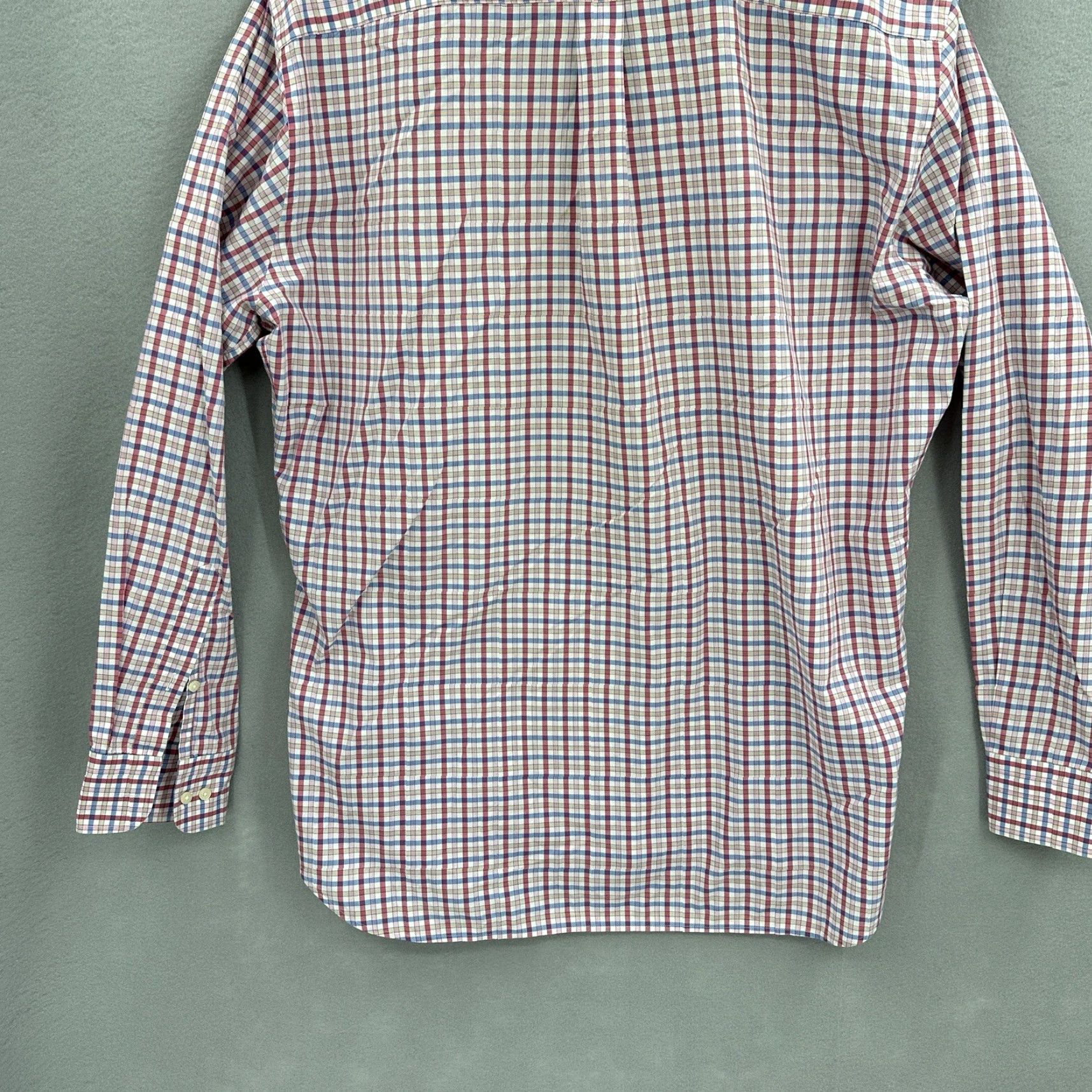 Peter Millar Peter Millar Shirt Mens Large Windowpane Check Button Front Long Preppy Dad Size US L / EU 52-54 / 3 - 6 Thumbnail
