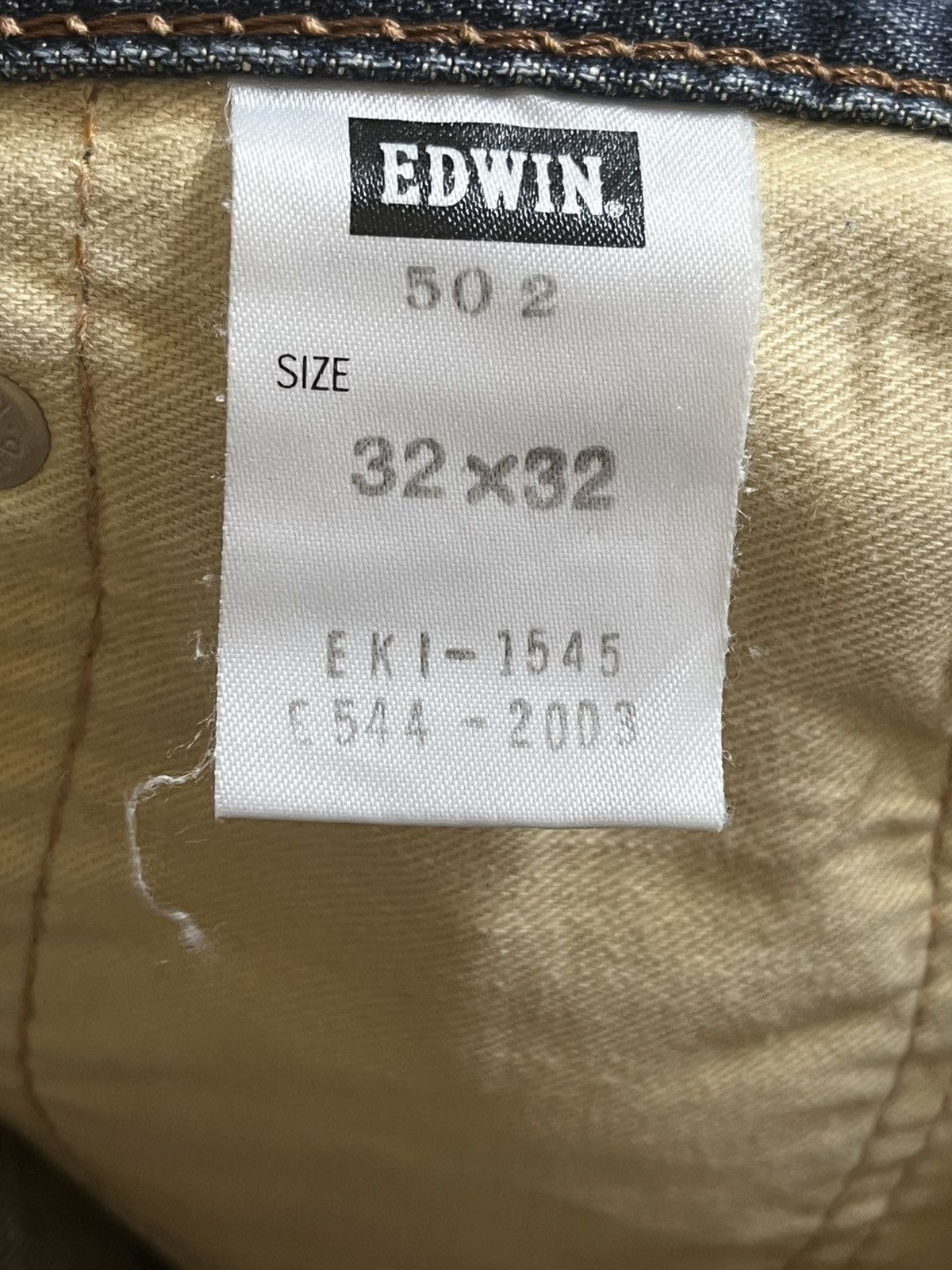 Edwin Vintage Edwin 502 Faded Grunge Denim Size US 33 - 9 Thumbnail