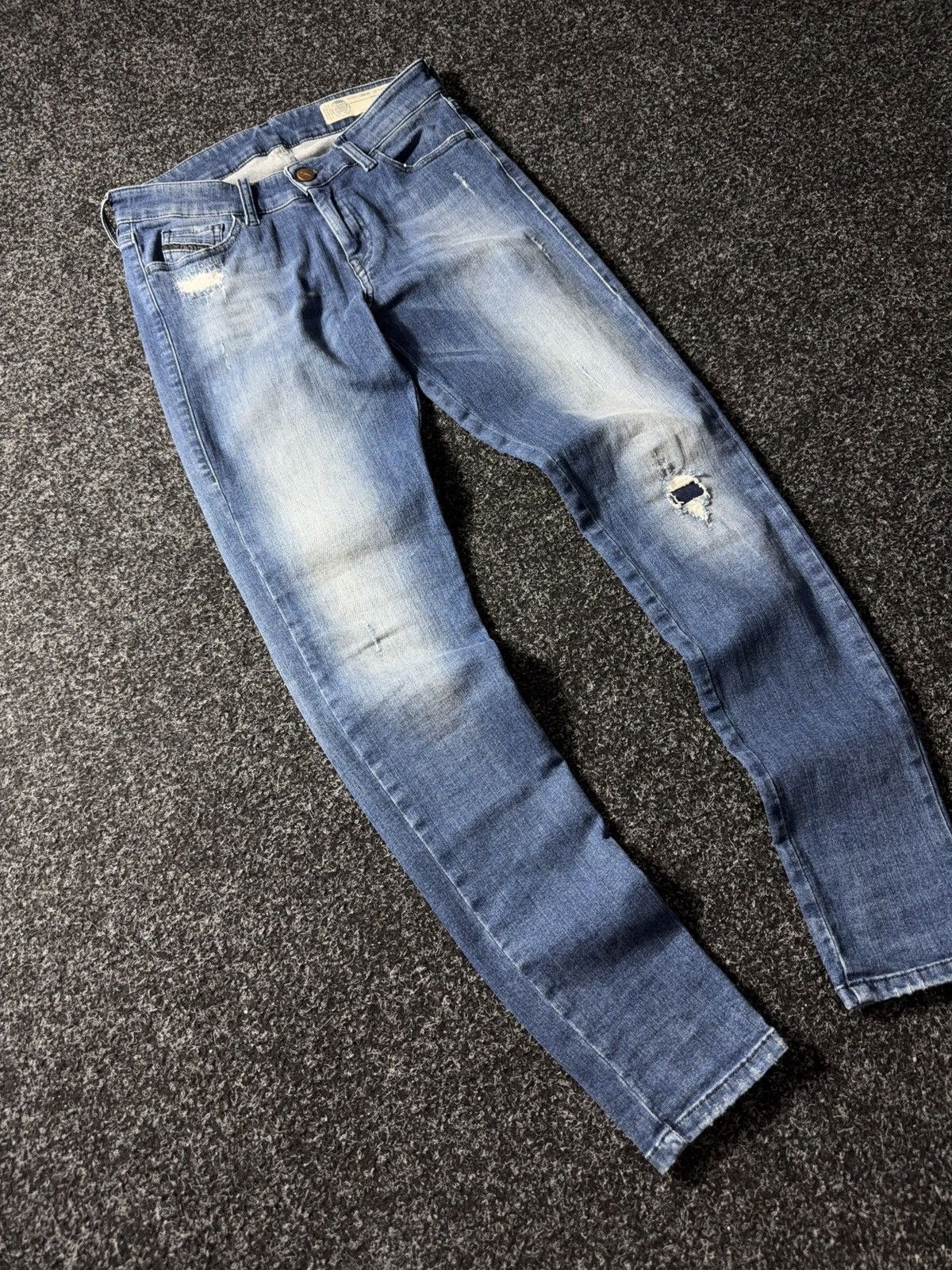 Diesel × If Six Was Nine × Vintage Vintage 90s Y2K Diesel Industry Jeans skinny pants Size 28" / US 6 / IT 42 - 2 Thumbnail