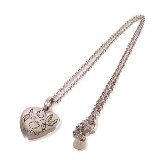 Gucci oc11z0126 Size: OS Blind For Love Necklace In Silver Size ONE SIZE - 4 Thumbnail