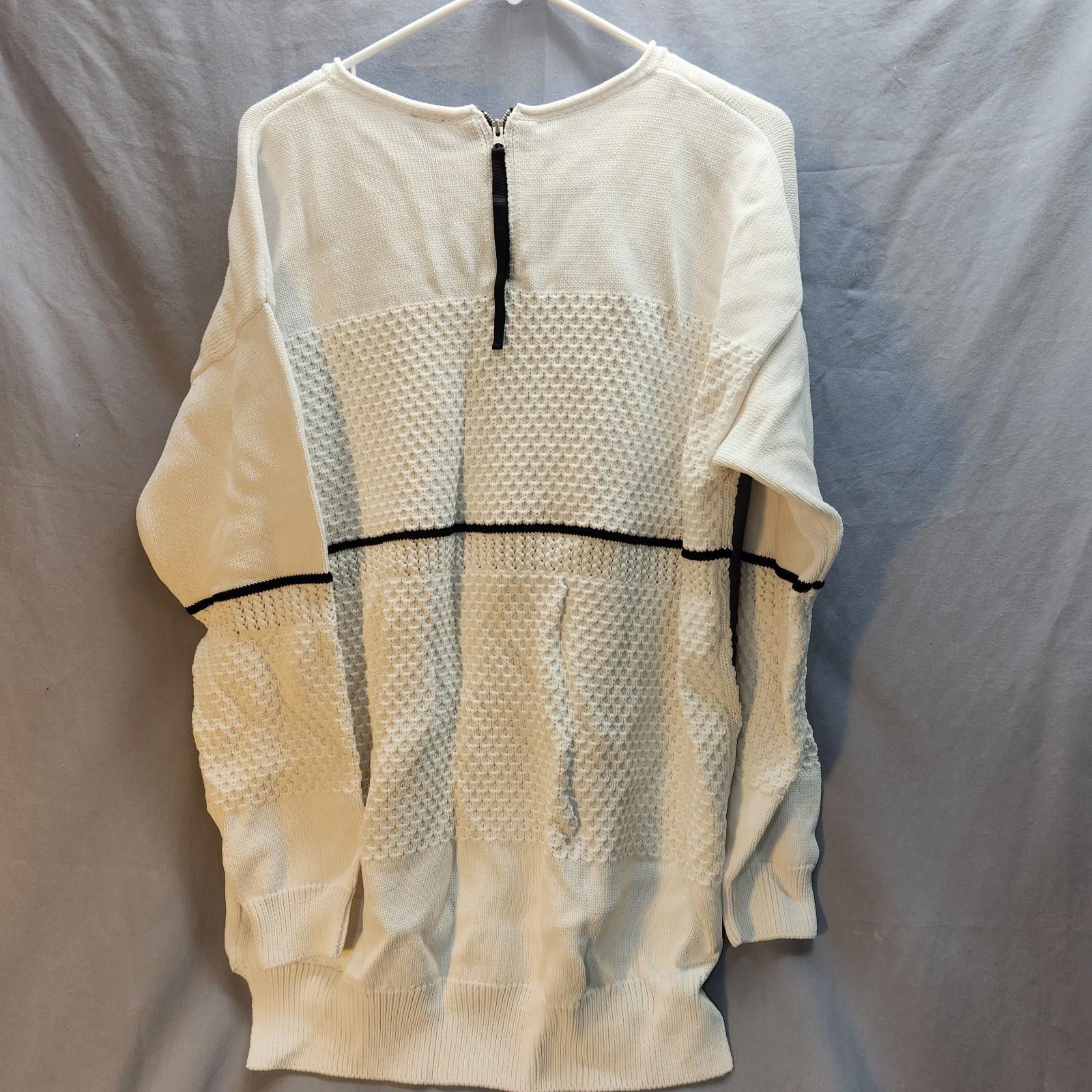 Designer Sweaty Betty Heavy Knit Sweater White Size Large New NWT Size L / US 10 / IT 46 - 10 Thumbnail