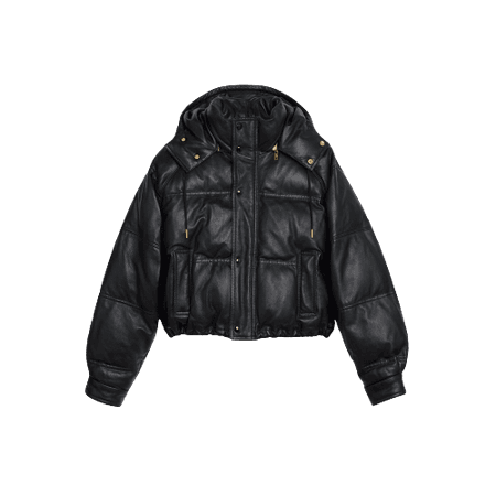 o1bcso1str0924 Cropped Quilted Jacket Lambskin Leather