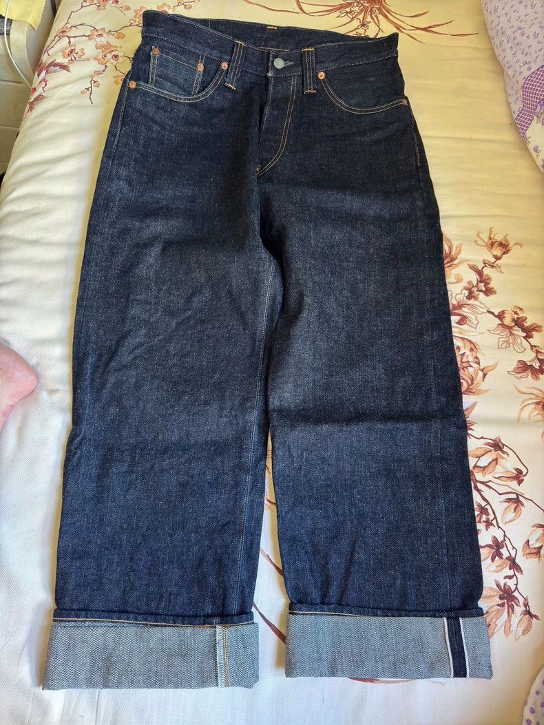 The Real McCoy's The Real McCoy Size M900 Loose Straight-Leg Paris-Button Je Size US 31 - 4 Thumbnail
