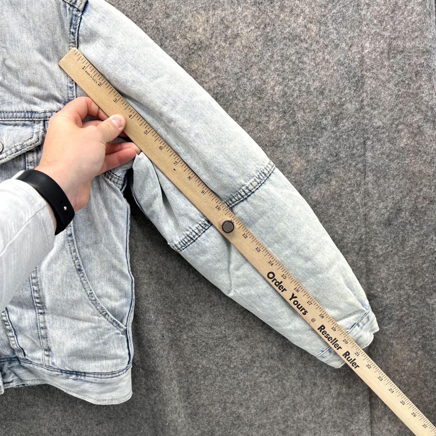 American Eagle Outfitters VINTAGE American Eagle Outfitters Denim Jacket Women XS Blue Snap Zip Lined Cotton Sherpa Falls Winter Regular Mens Womens Girls Size XS / US 0-2 / IT 36-38 - 7 Thumbnail