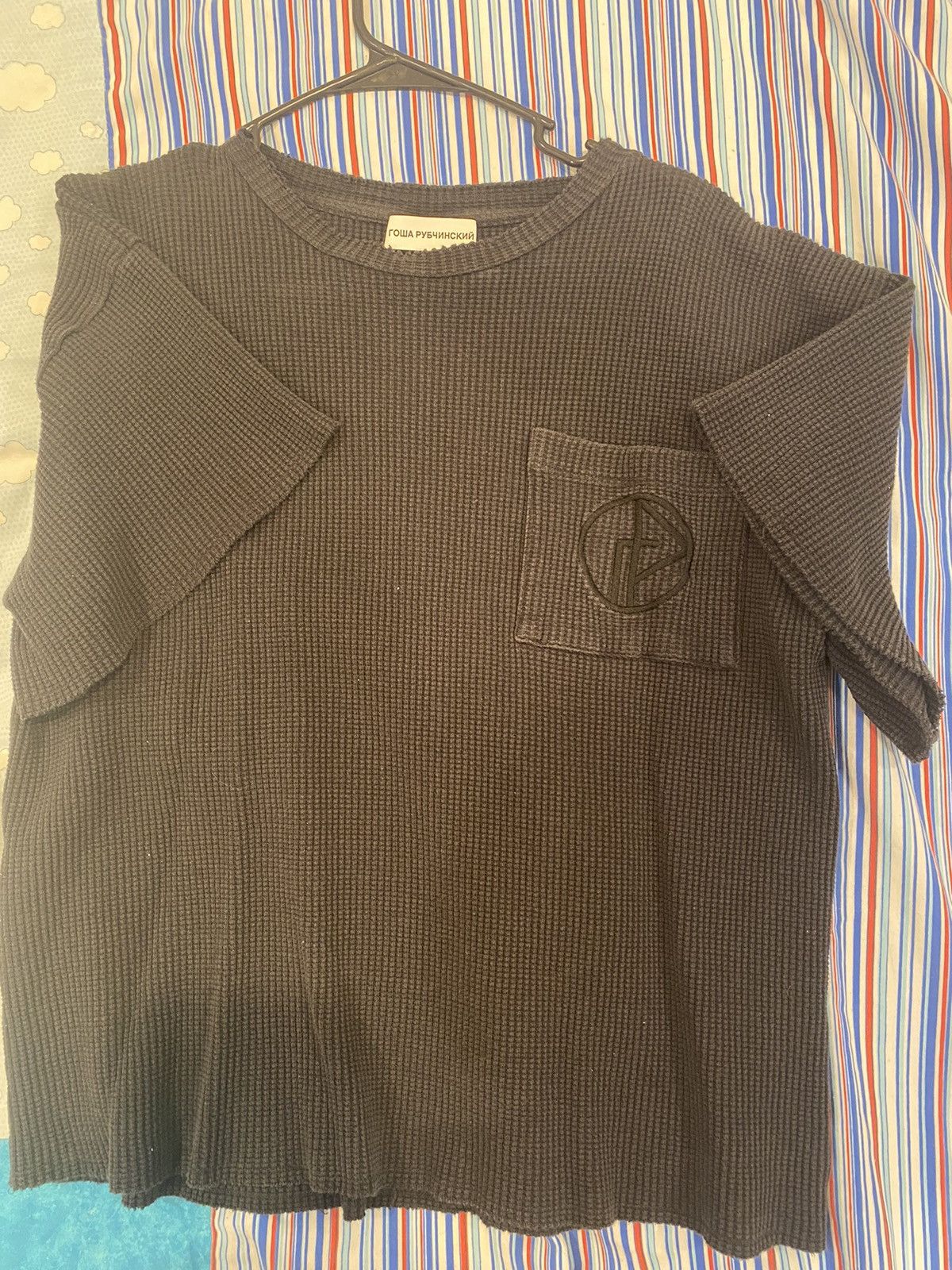 Gosha Rubchinskiy Black short sleeve sweatshirt Size US L / EU 52-54 / 3 - 1 Thumbnail