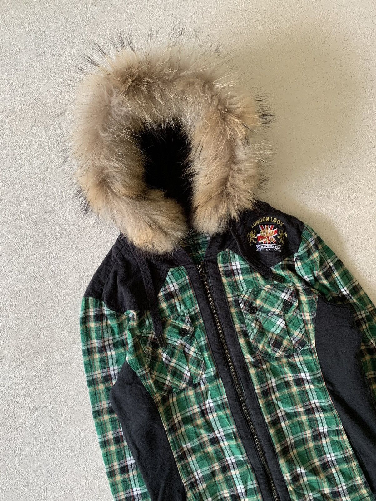If Six Was Nine BRITISH LONDON LOOK FAUX FUR HOODIE IFSIXWASNINE LGB STYLE Size US M / EU 48-50 / 2 - 3 Thumbnail