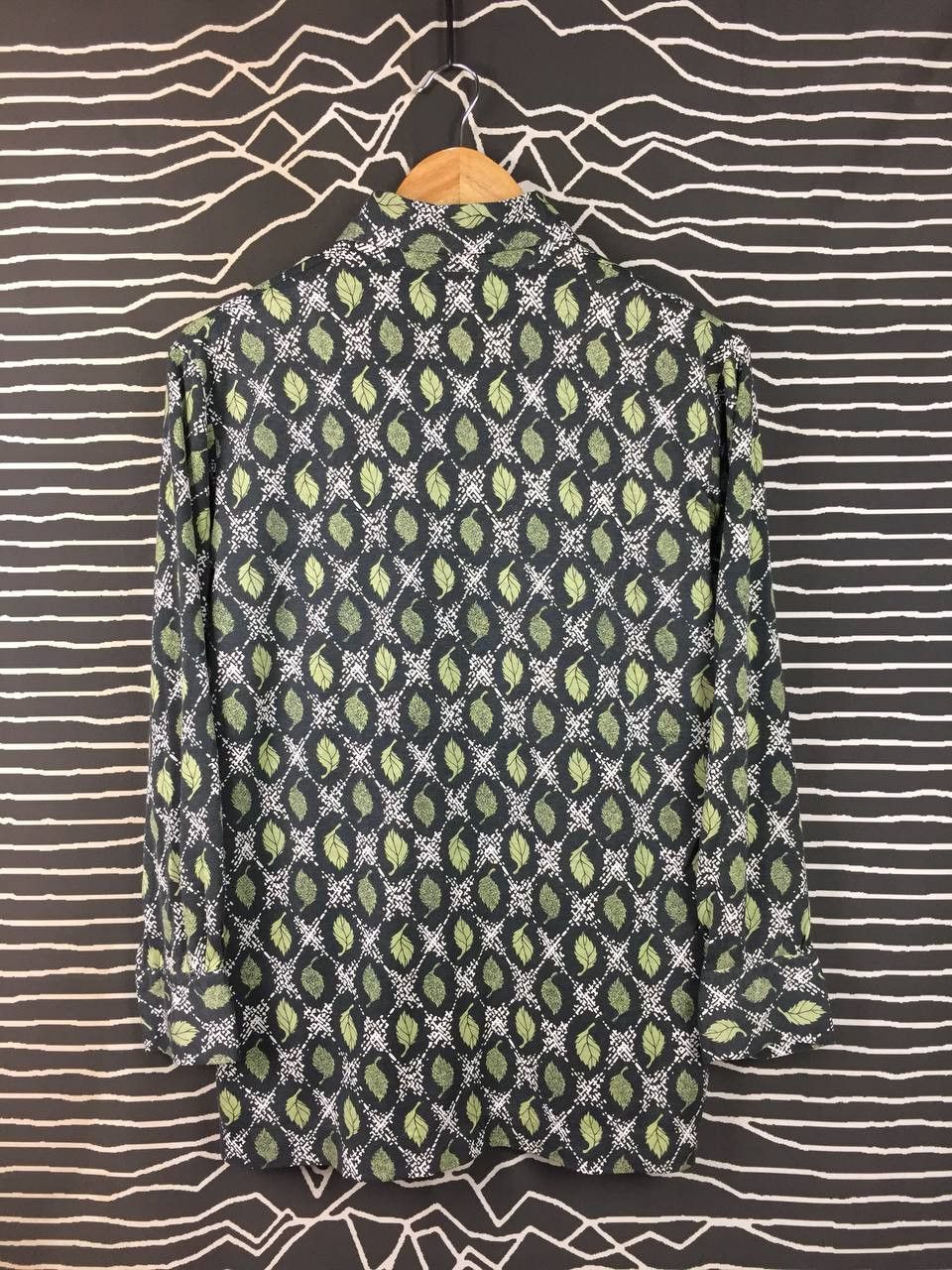 Vintage Vtg 70s 80s Slazenger Geometric Leaf Patterned Polo Shirt Size US M / EU 48-50 / 2 - 6 Thumbnail