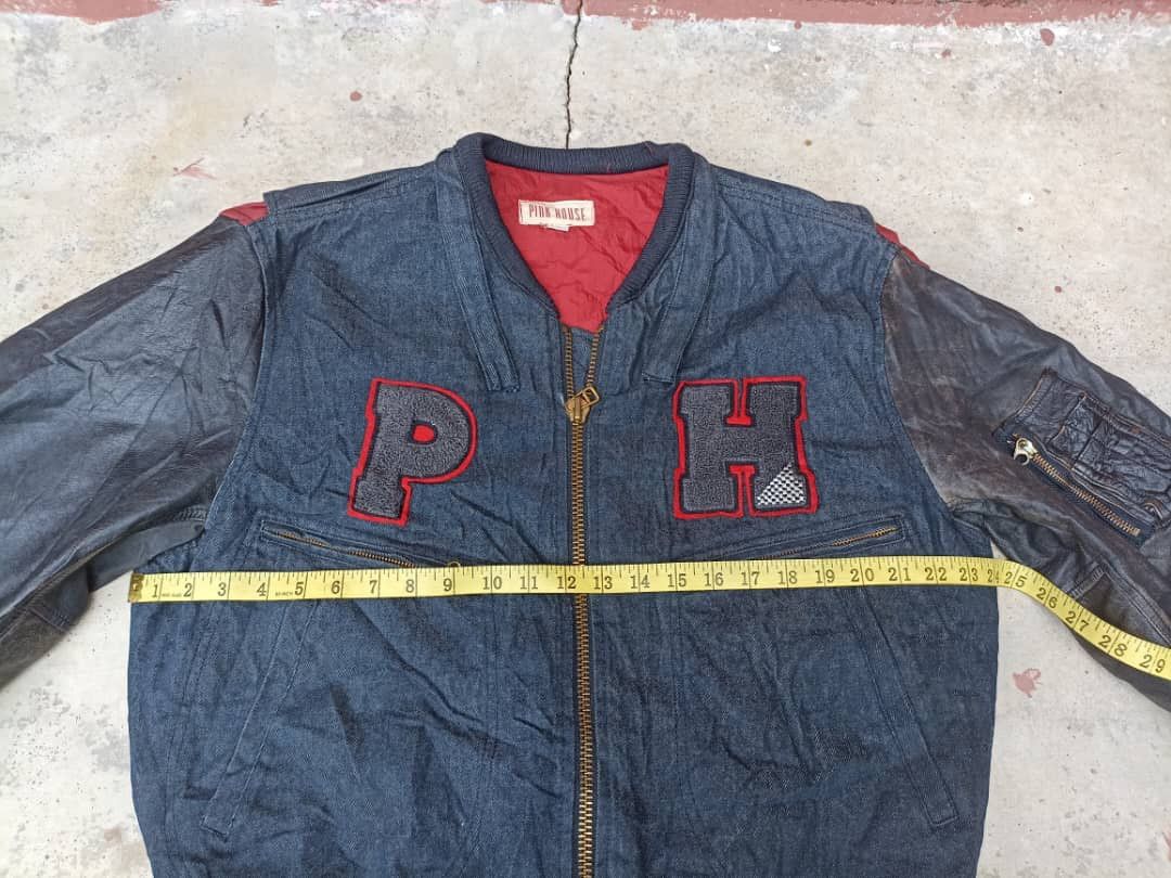Pink House Vintage Pink House Varsity Leather Sleeves Size US L / EU 52-54 / 3 - 15 Thumbnail