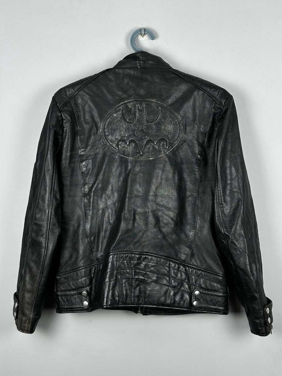 DC Comics Rare Vintage DC Comics Batman Jacket Leather Logo Size US M / EU 48-50 / 2 - 2 Thumbnail