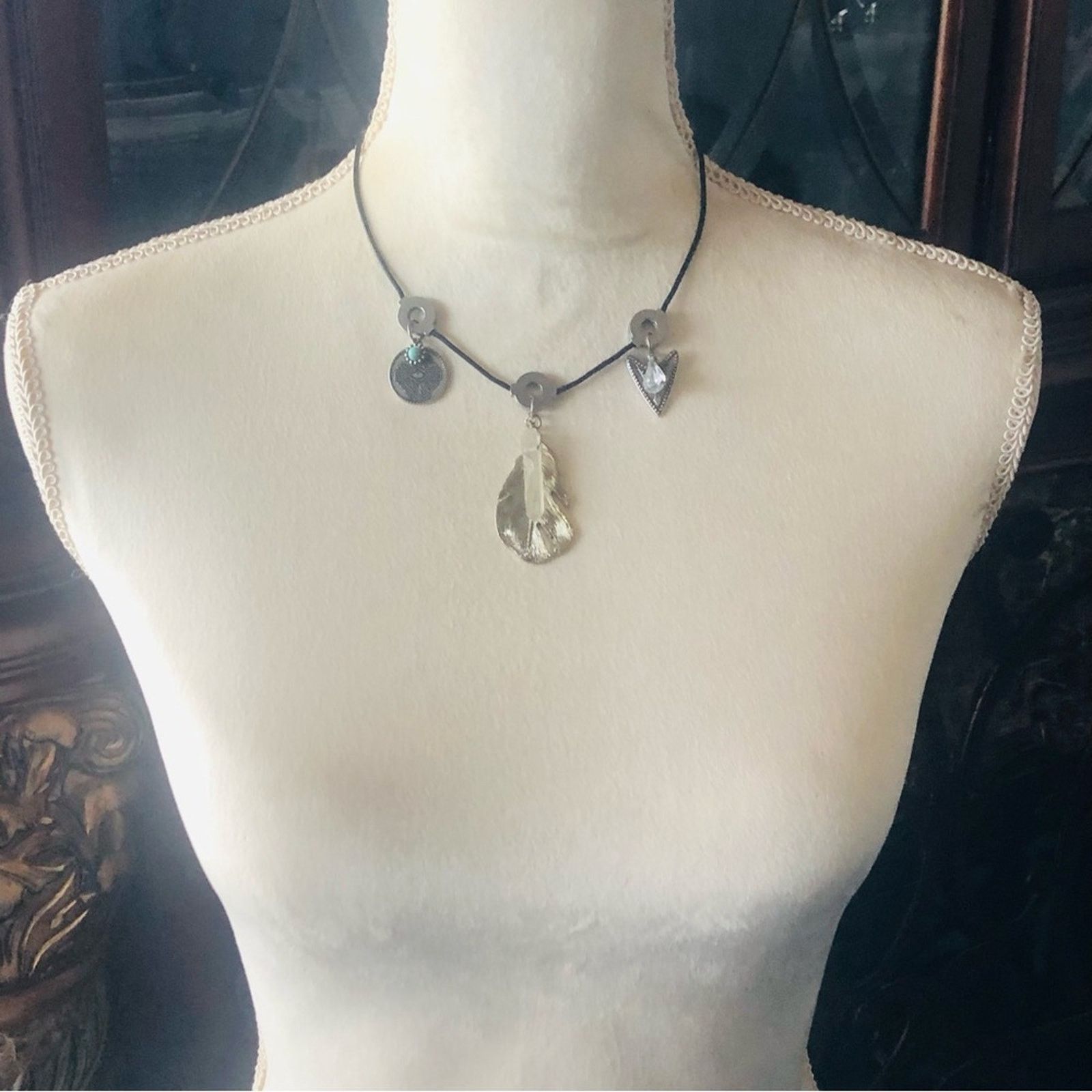 Handmade Handcrafted repurpose southwest charm necklace Size ONE SIZE - 4 Thumbnail