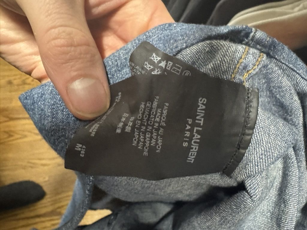 Saint Laurent Paris Western Bandana Denim Shirt Size US S / EU 44-46 / 1 - 6 Thumbnail