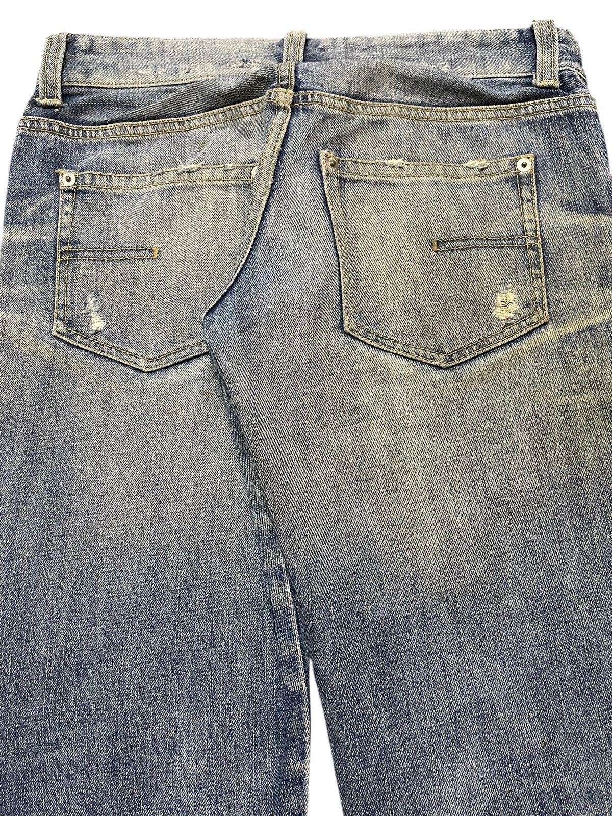 If Six Was Nine Vintage Japanese Brand Faded Wash Style Distress Flare Jeans Size US 30 / EU 46 - 6 Thumbnail