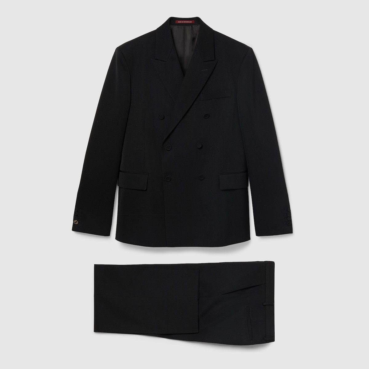 Gucci o1loc1c0226 803567 Wool Suit in Black Size US 34 / EU 50 - 1 Thumbnail