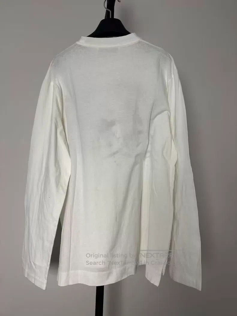 Our Legacy Our Legacy White Printed Long-Sleeve Top Size US M / EU 48-50 / 2 - 2 Thumbnail