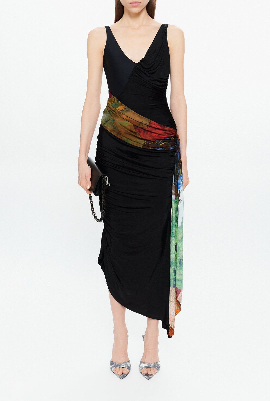 Marine Serre Last Size Marine Serre Asymmetric Draped Dress Size M / US 6-8 / IT 42-44 - 4 Thumbnail