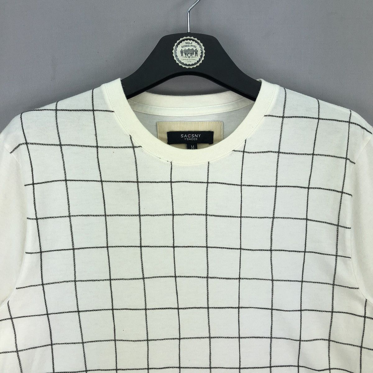 Yohji Yamamoto 2000's Sacsny Y'saccs Yohji Yamamoto Chain Stitch Checkered Size US M / EU 48-50 / 2 - 7 Thumbnail