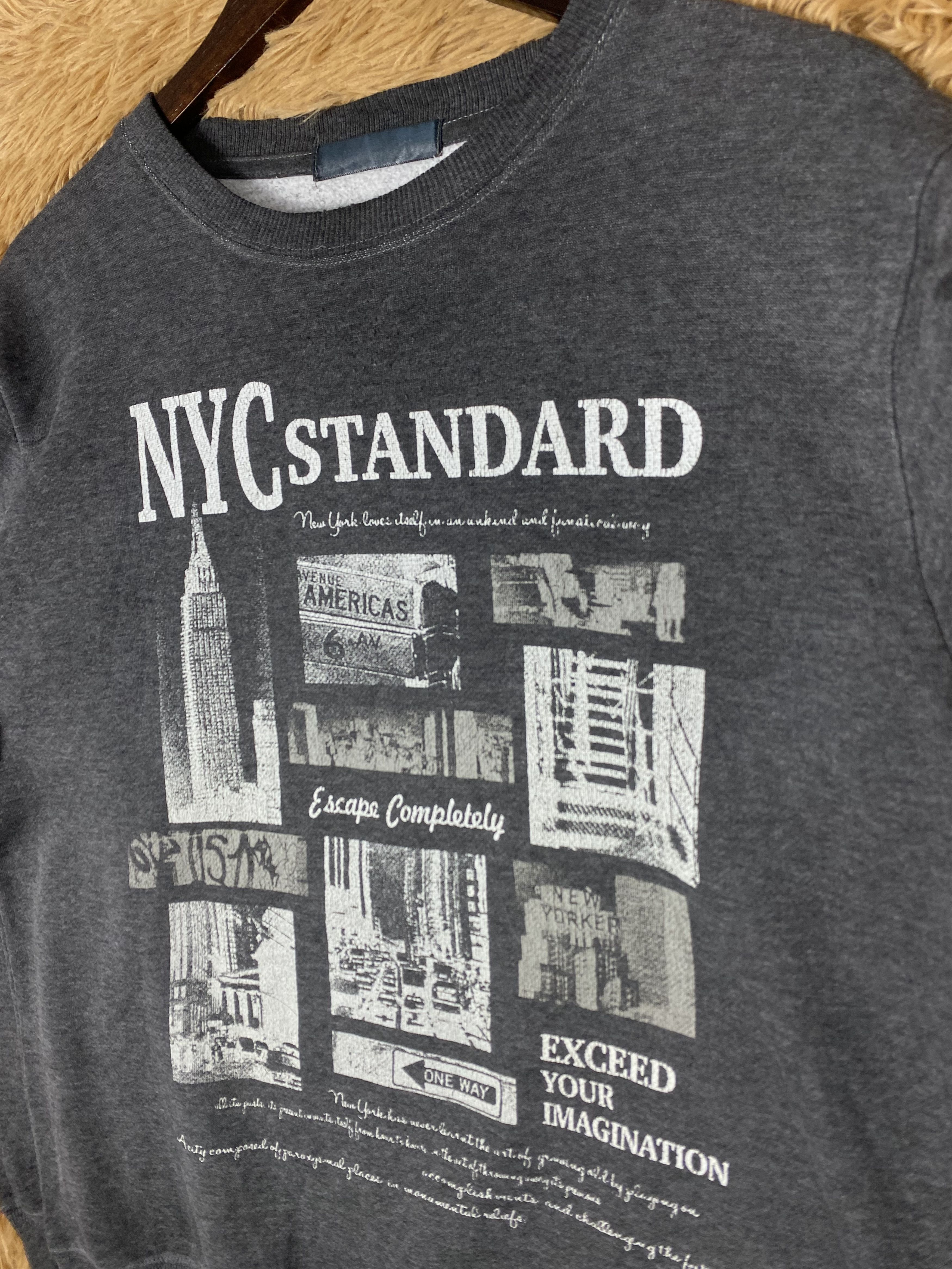 Designer × Vintage Vintage New York Standard Sweatshirts PS0220 Size US L / EU 52-54 / 3 - 3 Thumbnail